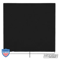 Black heat cloth with stainless frame, 48" x 48", perfect for film grip and rigging equipment