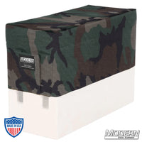 Camouflage Horizontal Apple Box Seat Cover with Pocket for film grip and rigging use