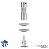 Hot Shoe Adapter Kit with Pin for film grip and rigging.