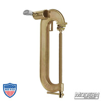 12" forged Junior C-Clamp with two 1-1/8" junior receivers for film grip and rigging, ideal for secure and precise setups.