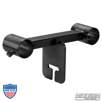 Ladder truss with ear for 1-1/4" Speed-Rail® used in film grip rigging to mount rig to combo heads or lollipops.