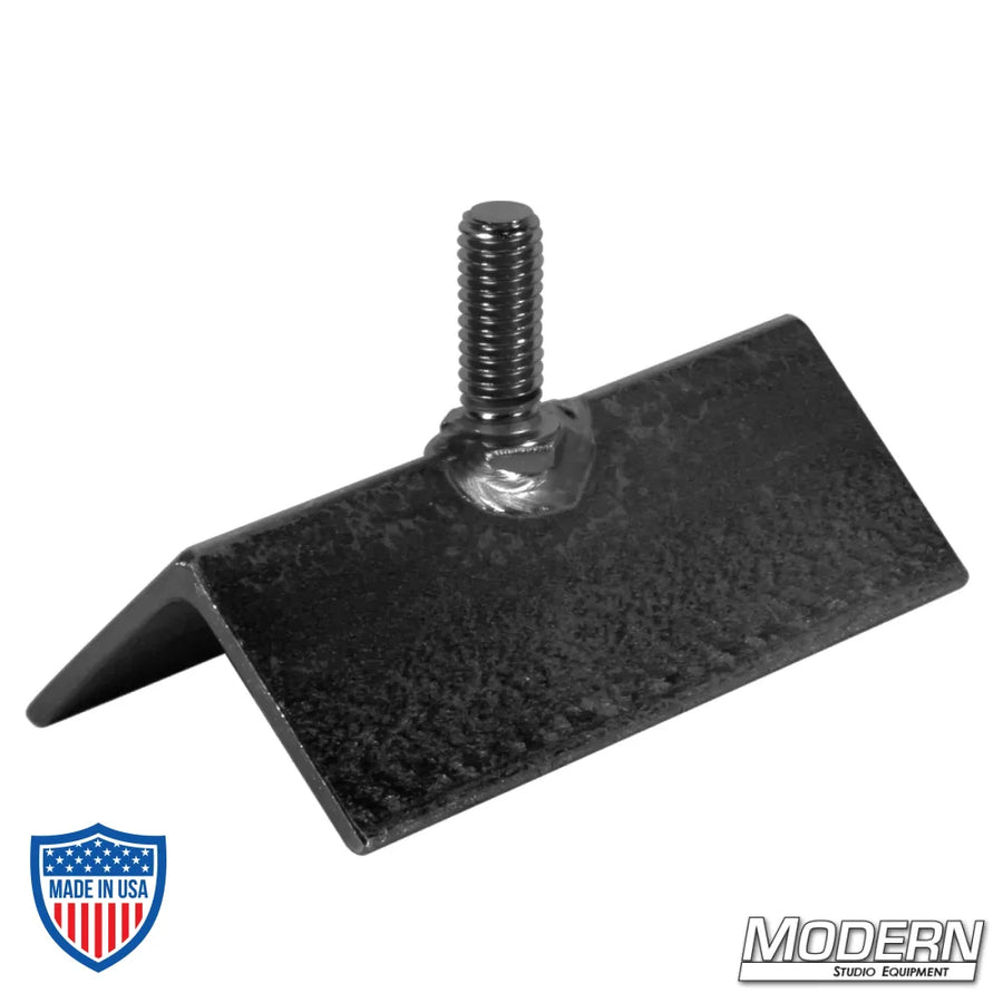 Large black zinc bicycle starter with 3/8" male thread for film rigging and grip applications