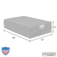 Large foldable kneeling pad 18"x12"x4", made from durable Cordura 1000 material for film grip rigging by Modern Studio Equipment.