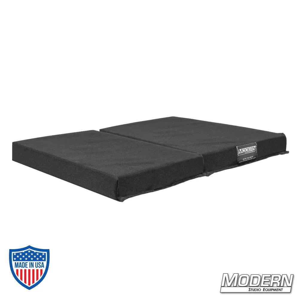 Large foldable kneeling pad made from Cordura 1000 material for film grip rigging.