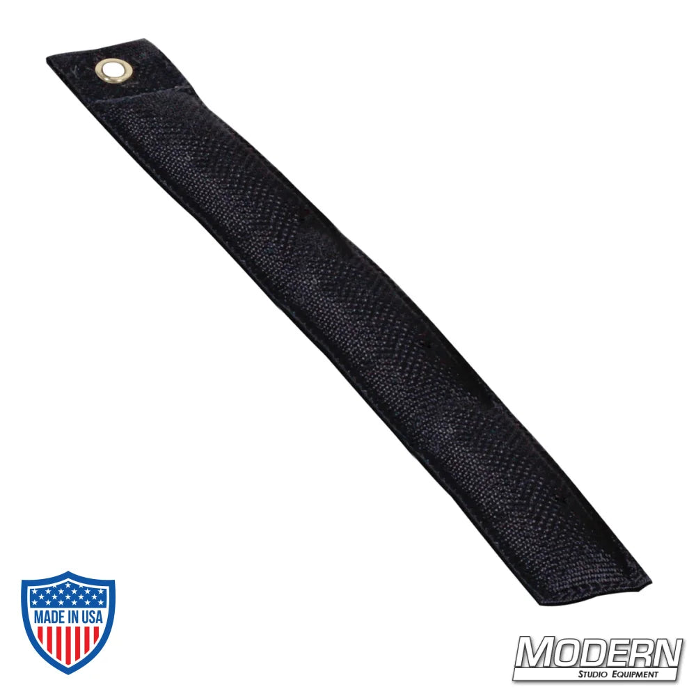Modern 12" marker filled with shot for film grip and rigging, made of durable Cordura 1000 fabric.