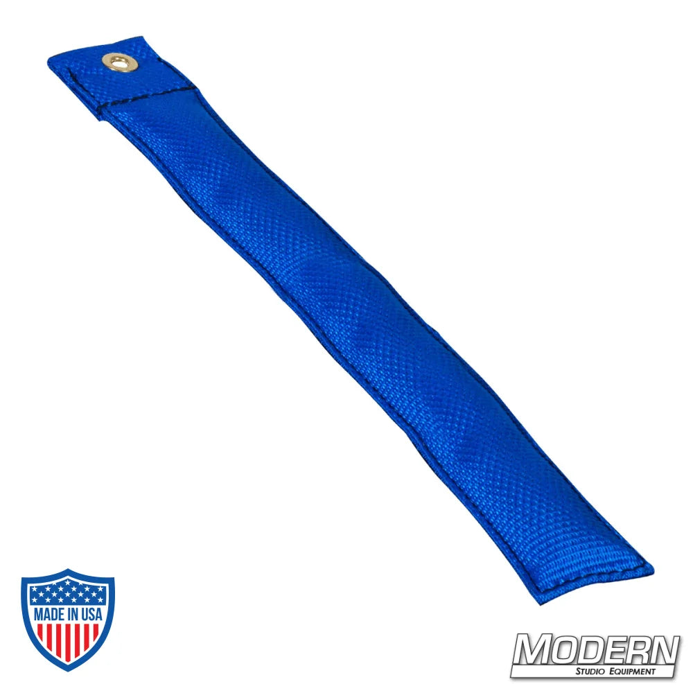 Modern blue 12" Marker for film grip and rigging, made of durable Cordura 1000 fabric.