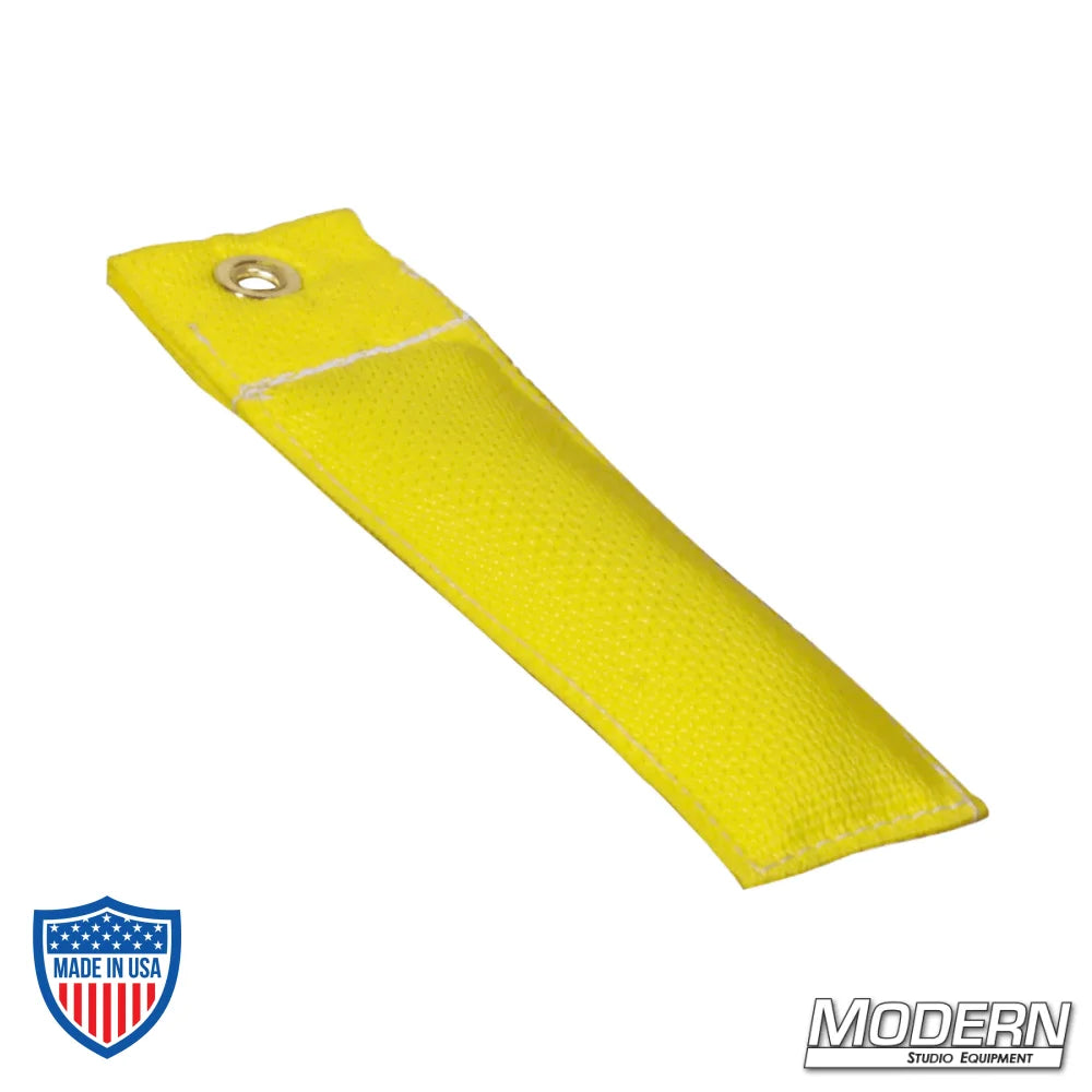 4" yellow Cordura Marker for film grip rigging by Modern Studio Equipment