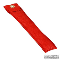 Modern 6" Cordura 1000 marker for film grip and rigging, durable and heavy for secure positioning, red color