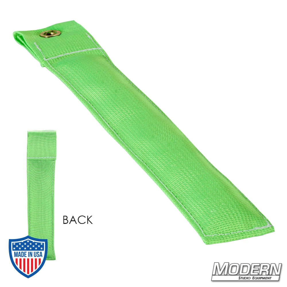 Modern 6" Marker in green Cordura 1000 for film grip rigging