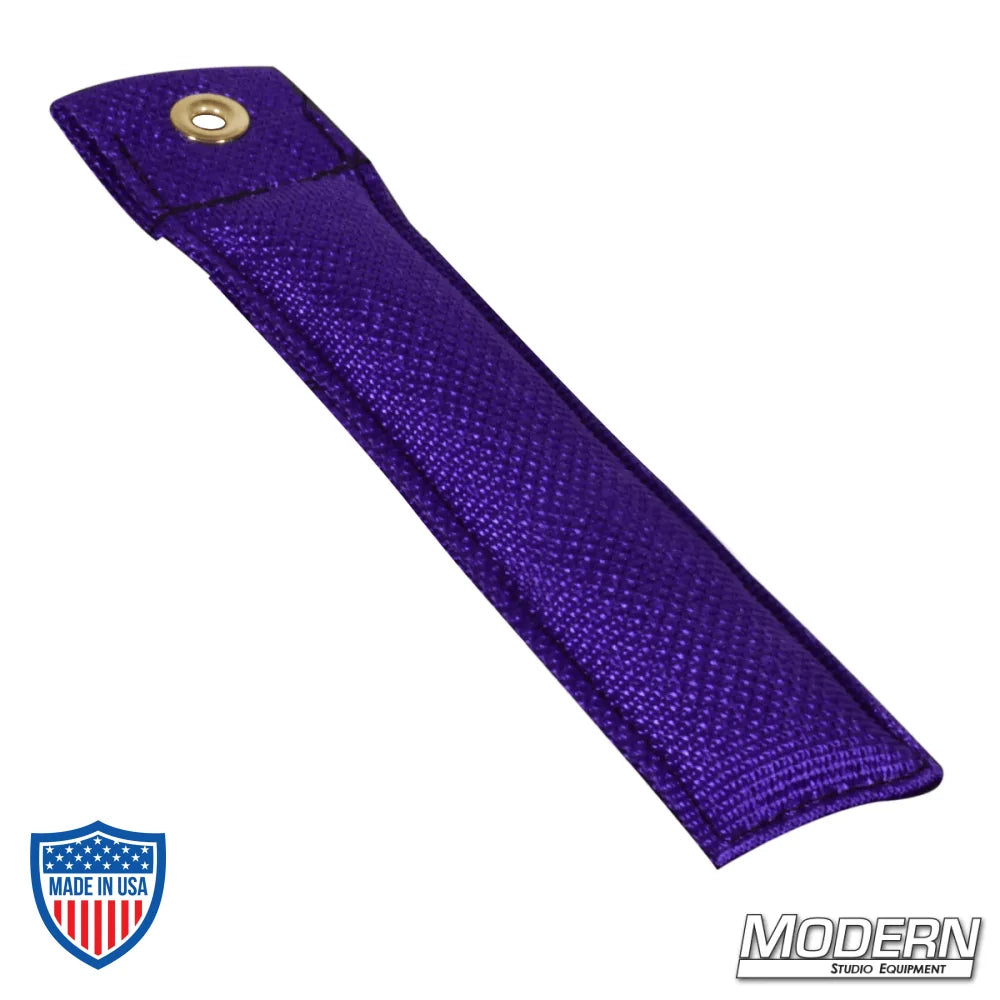 6" purple marker for film grip and rigging, made of durable Cordura 1000 by Modern Studio Equipment.