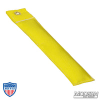 Modern's 6" yellow marker for film grips and rigging, made from durable Cordura 1000 and filled with shot for stability.