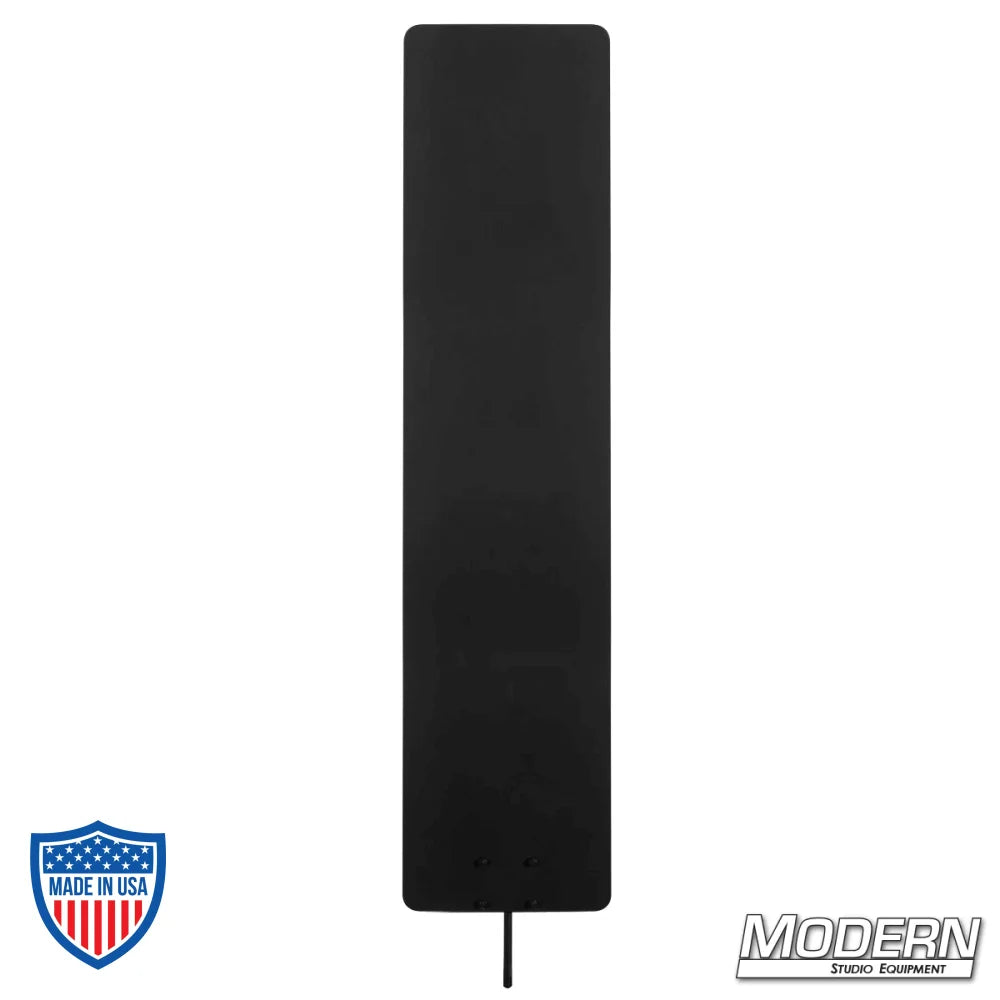 Black aluminum sheet metal flag for film grip rigging by Modern Studio Equipment