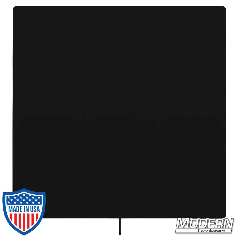 Black powder-coated aluminum Metal Flag/Cutter - 48" x 48" for film grip and rigging.