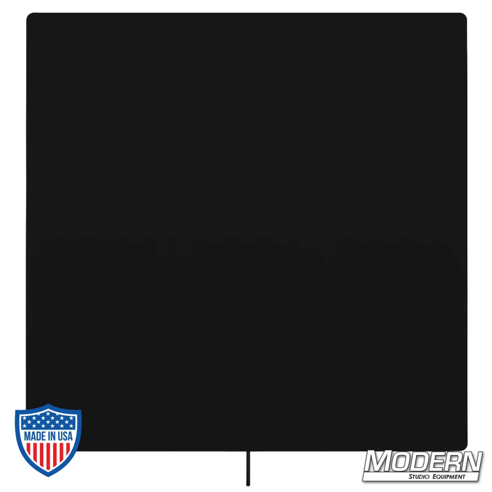 Black powder-coated aluminum Metal Flag/Cutter - 48" x 48" for film grip and rigging.