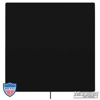 Black powder-coated aluminum Metal Flag/Cutter - 48" x 48" for film grip and rigging.