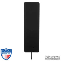 Aluminum film rigging flag with powder-coated black frame for grip and support