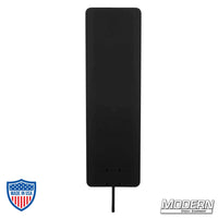 Aluminum film rigging flag with powder-coated black frame for grip and support