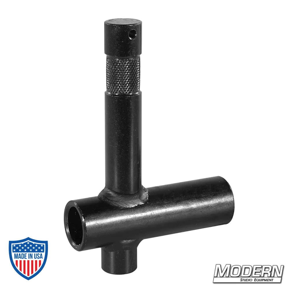 Mini Baby 5/8" Receiver To 90° Pin - Black Zinc