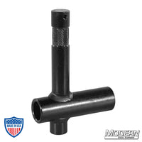 Mini Baby 5/8" Receiver To 90° Pin - Black Zinc