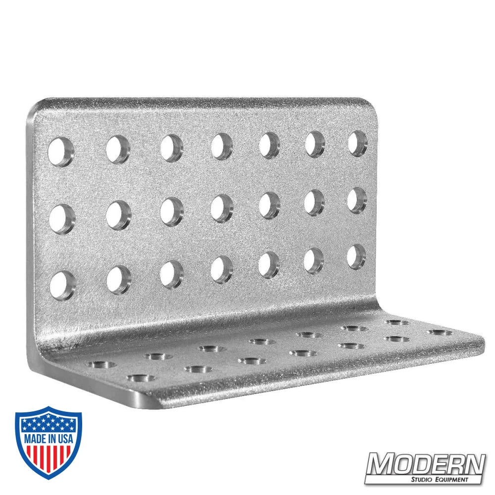 Mini Cheese L-Plate - Brushed Aluminum, 7" 6061 angle for film, grip, and rigging