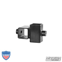 Mini Cross for 1" Square Tube in Black Zinc with Set Screws for Film Grip Rigging - 90º Welded Aluminum Connector