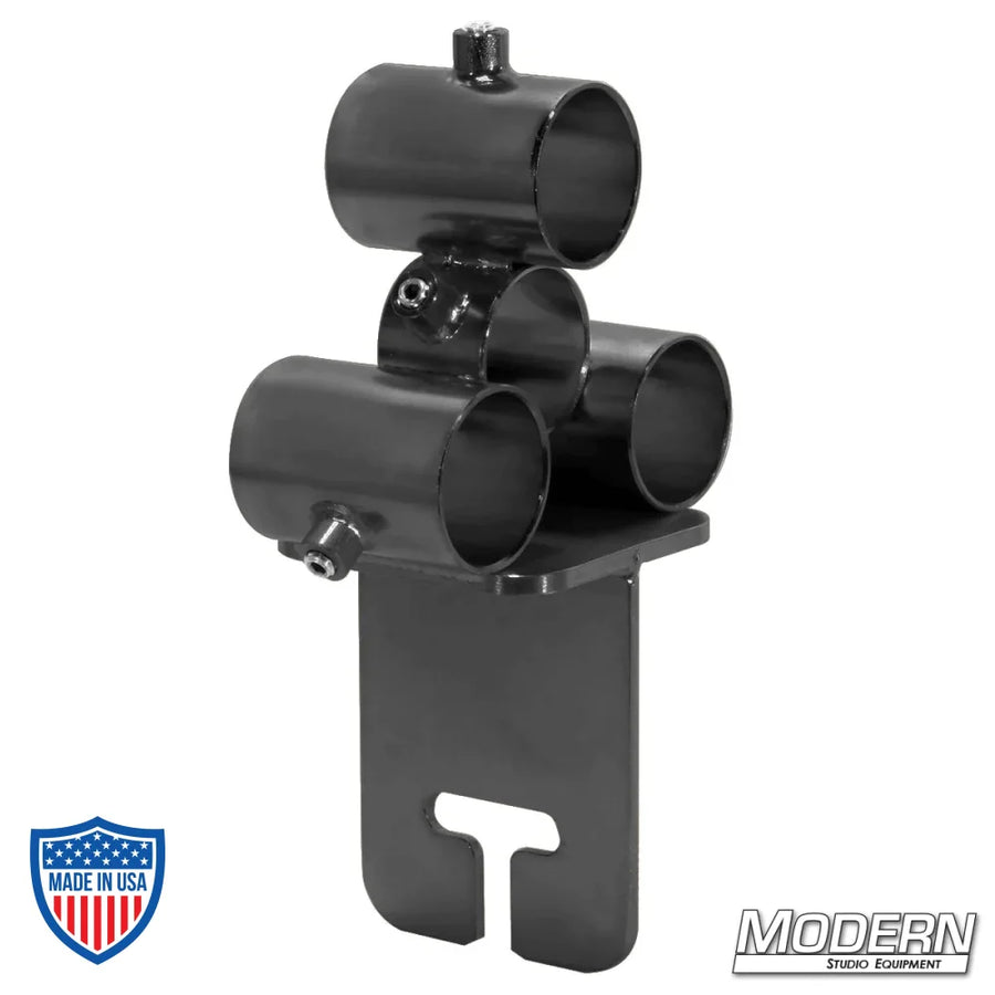 Mini Truss Maker with ear for 1-1/4" Speed-Rail used in film grip rigging and mounting truss rigs to combo heads or lollipops.