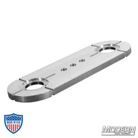 Camera Offset Arm for film grip rigging dollies, extending camera. Measurements: 12", 24", and 36" Mitchell to Mitchell. End to end: 20", 32", and 44"