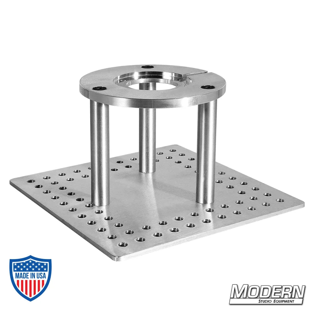 Mitchell Hi-Hat with 12"x12" aluminum cheese plate and 6" riser posts for film grip and rigging by Modern Studio Equipment