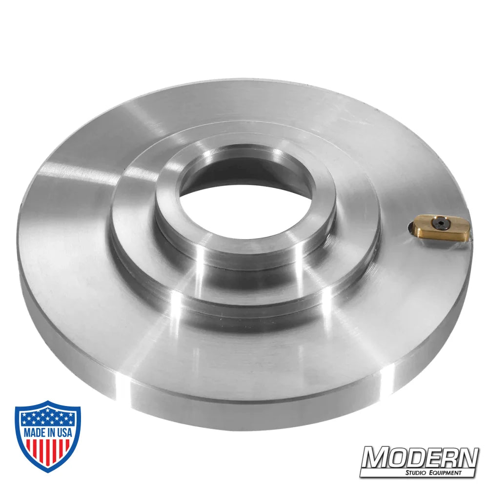 Mitchell to 100mm Adapter, film grip rigging tool for converting Mitchell plate to 100mm ball receiver.