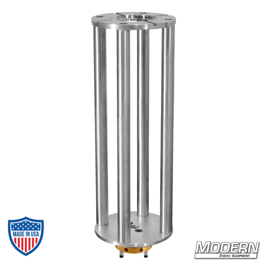 Mitchell to Mitchell Camera Riser - 18" for film grip rigging with Mitchell female top and Mitchell male bottom components.