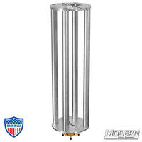 Mitchell to Mitchell Camera Riser 24" for film grip and rigging with Mitchell female top and Mitchell male bottom.