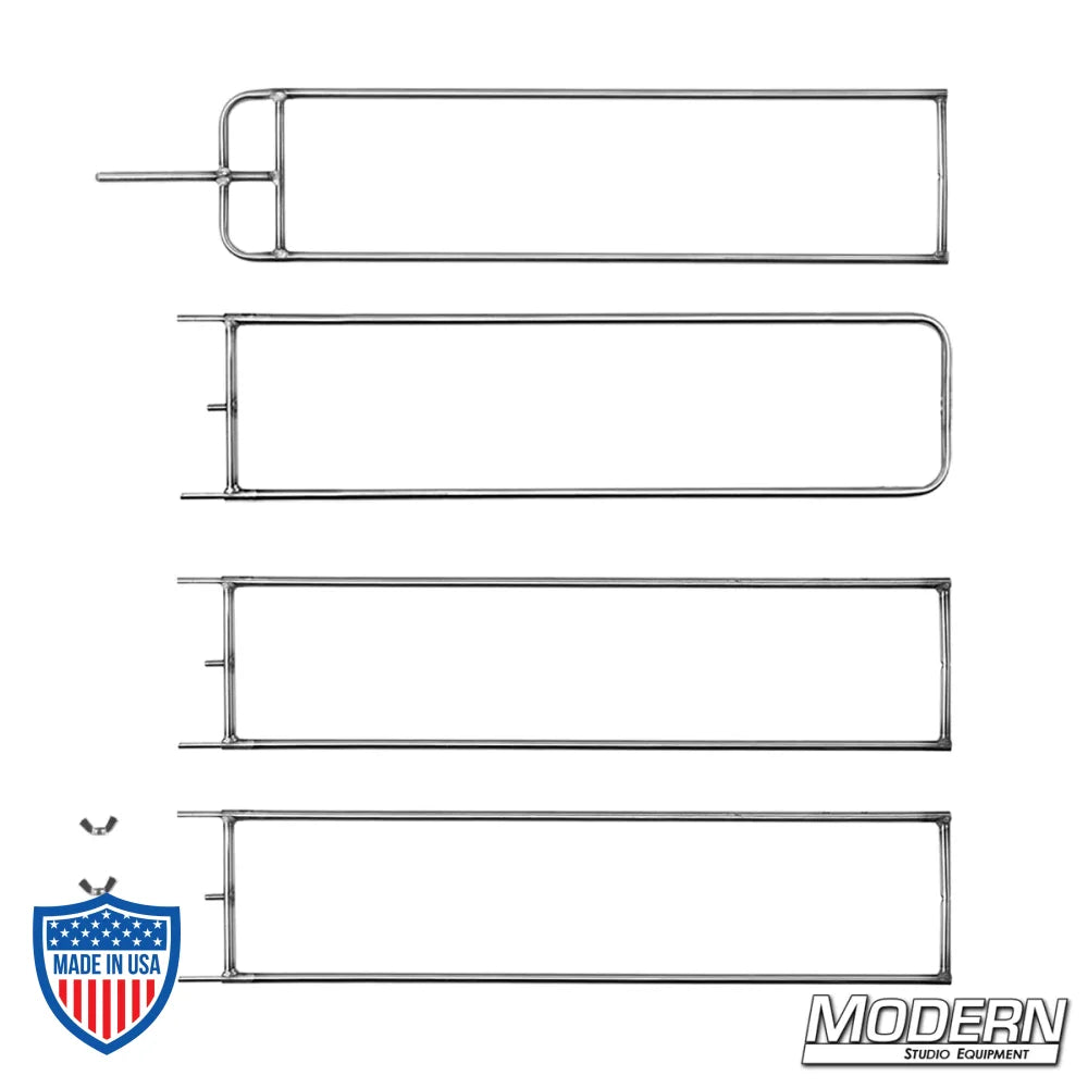 Modular Wag Flag Frame made from military grade 304 stainless steel for film grip and rigging, 4', 6', or 8' versatile travel-friendly design