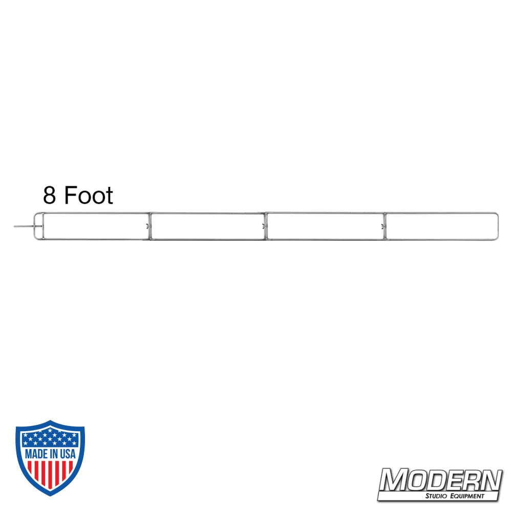 Modular Wag Flag Frame extended to 8 feet with military grade 304 stainless steel, perfect for film grip rigging.