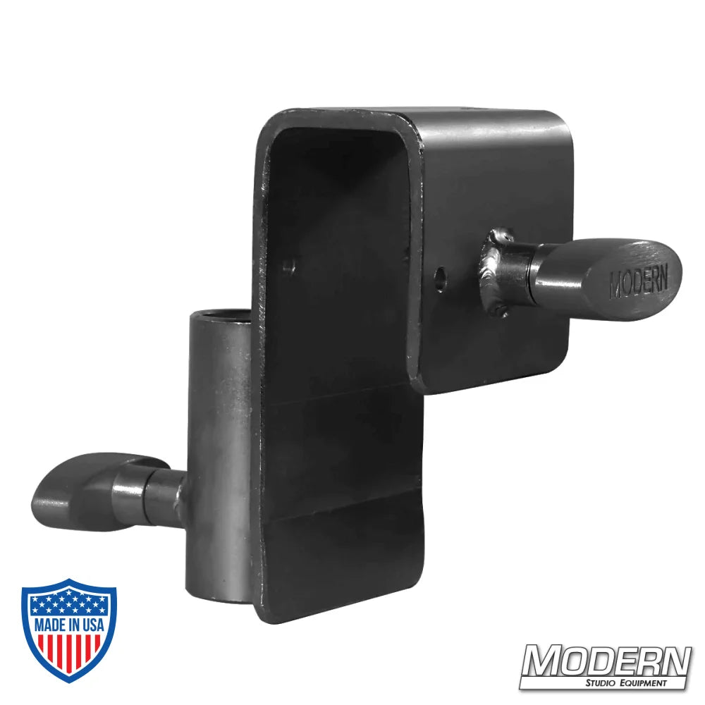 No-Nail Hanger For 2" X 4" Or 6" With Junior Receiver - Black Zinc