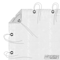 Noisy 1/4 Grid Cloth with webbing, grommets, ties, and elastic corners for film grip and rigging by Modern Studio Equipment