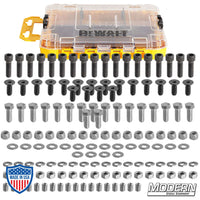 Nuts and Bolts Assortment Kit in DeWalt® Toughcase for film grip and rigging.