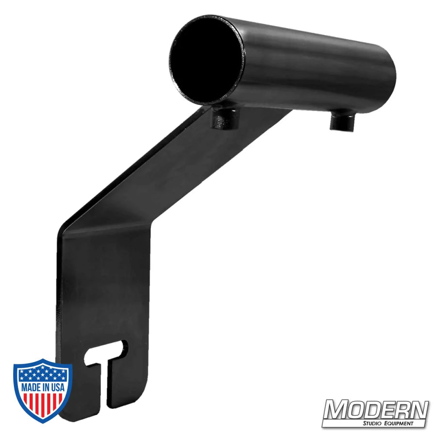 Offset Ear for 1-1/4" Speed-Rail® in Black Zinc with Set Screws for Film Grip Rigging, Adapts 1.25" Aluminum to Gobo/Grip Head