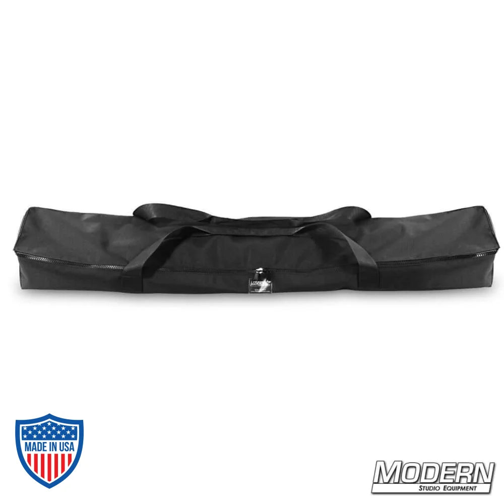 Black custom bag for On the Go 48" x 48" Foldable Frame Kit, perfect for film grip rigging and easy travel.