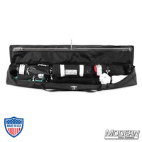 On the Go 48" x 48" Foldable Frame Kit packed in a custom bag for film grip and rigging equipment.