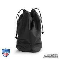 Black drawstring bag for On the Go Baby Pin Kit, ideal for film, grip, and rigging equipment storage.