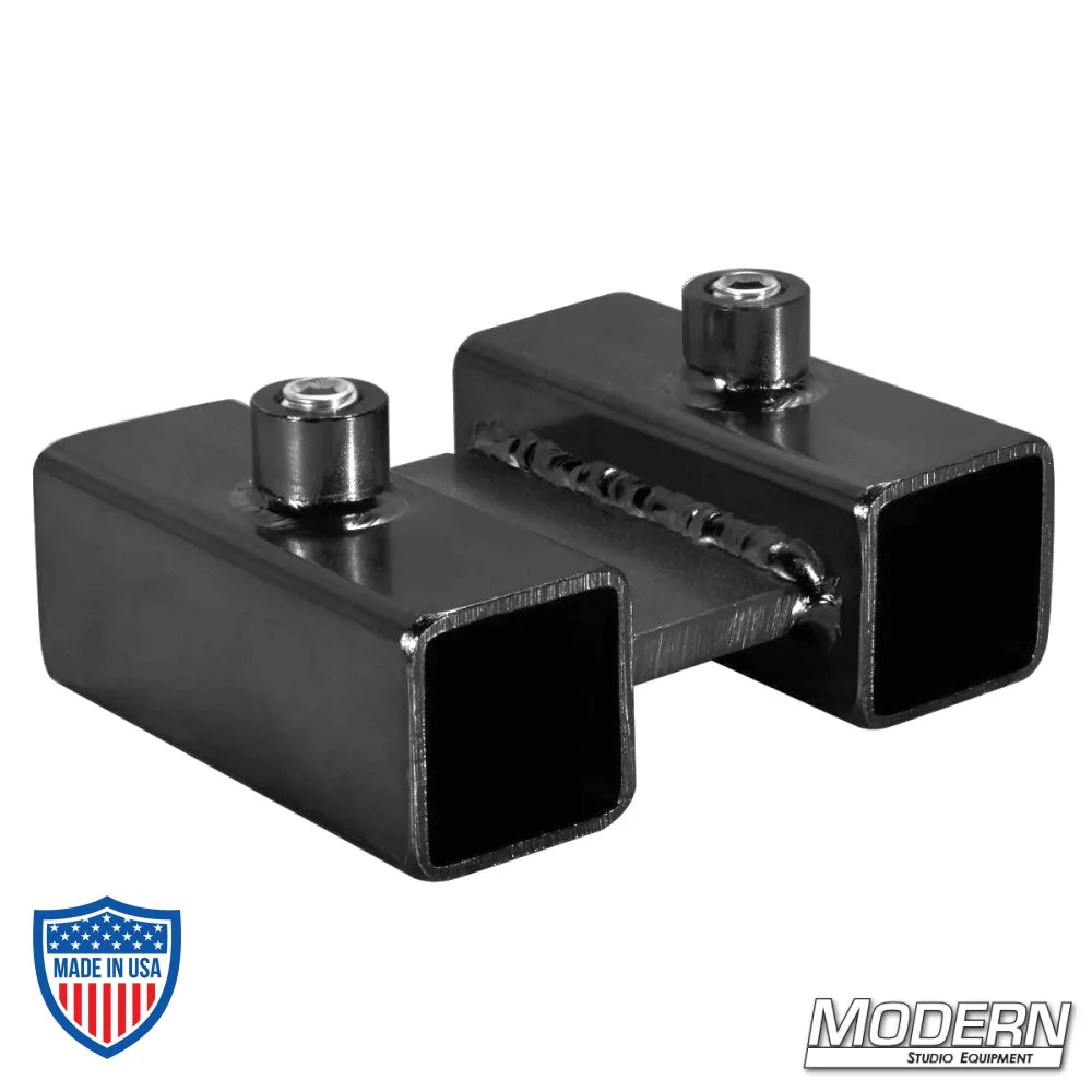 Over And Under For 3/4" Square Tube - Black Zinc