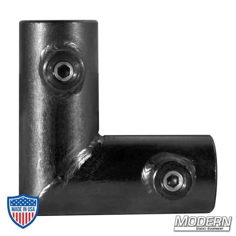 Pipe Frame Corner For 3/4" Round - Black Zinc