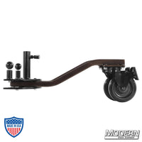 Rolling Spider Base providing a stable and mobile platform for lighting fixtures and equipment on film sets, designed for grip and rigging.