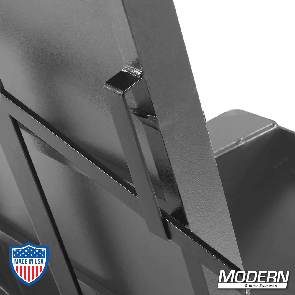 Close-up of Modern Studio Equipment sand bag/cable cart frame for film grip and rigging.