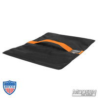 Flyaway Sandbag (15 lbs.) made from Cordura 1000 with velcro closure for easy filling, ideal for film grip and rigging.