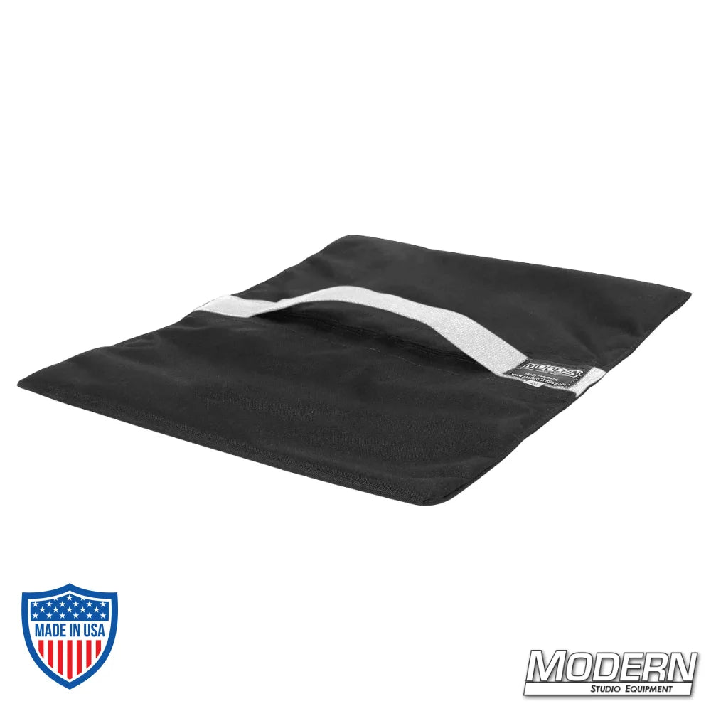 Flyaway Sandbag 15 lbs. made from Cordura 1000 with velcro closure, ideal for film grip and rigging, by Modern Studio Equipment