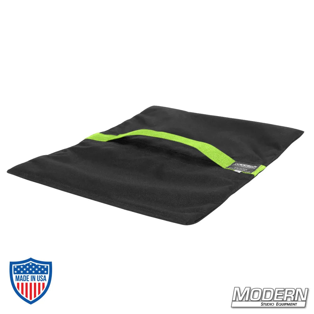 Flyaway Sandbag (35 lbs.) with velcro closure, made from Cordura 1000, ideal for film grip and rigging tasks - Modern Studio Equipment.