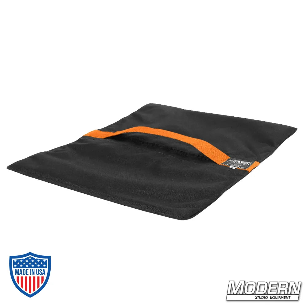 Flyaway Sandbag (35 lbs.) with Cordura 1000 fabric and velcro closure for film grip and rigging, empty, no silica sand included.