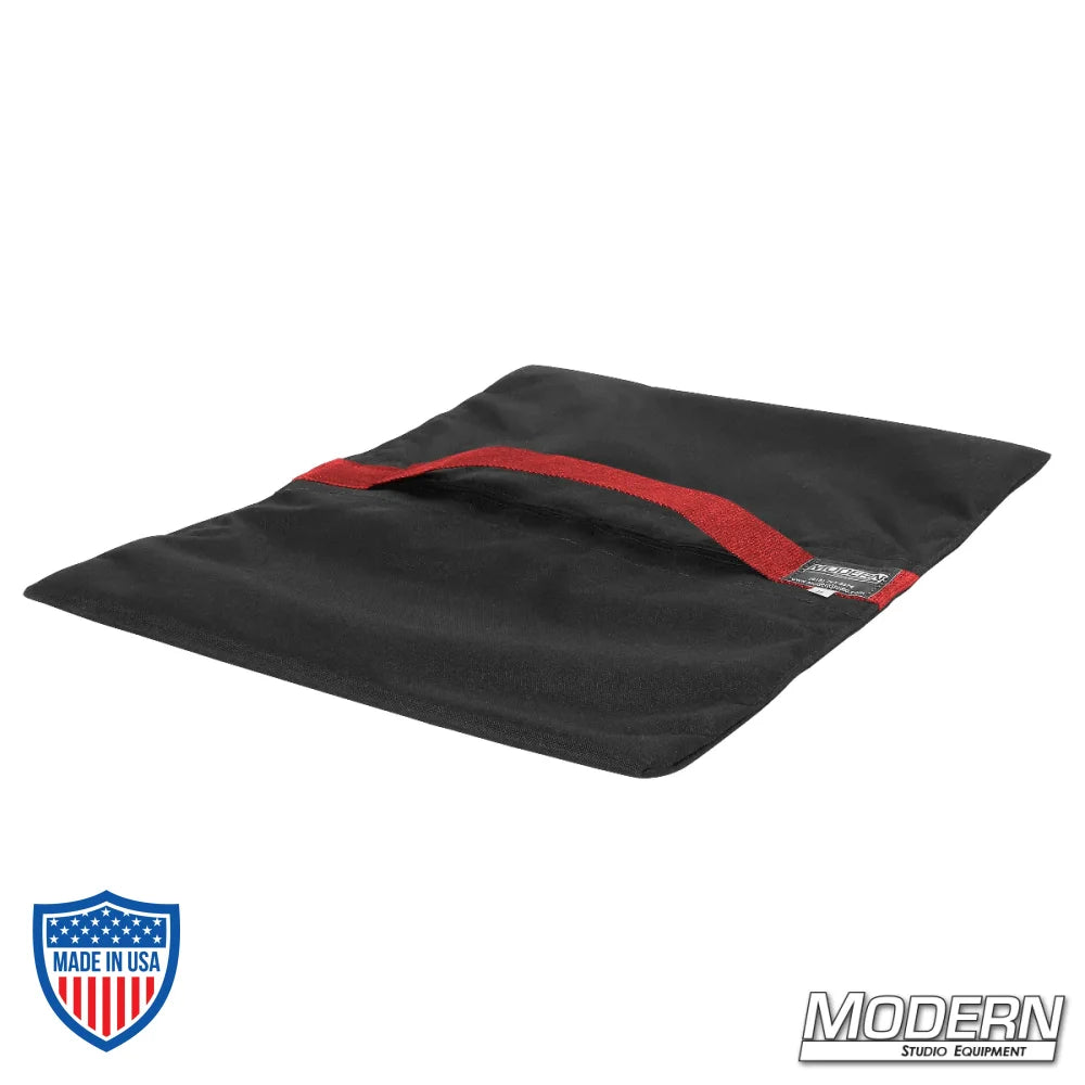 35 lb Flyaway Sandbag for film grip and rigging made from durable Cordura 1000 with velcro closure, empty, Modern Studio Equipment