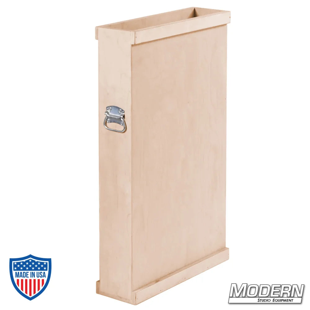Wooden Scrim and Flag Box with Handles for Film Grip and Rigging Equipment